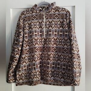 d & co. Fleece Pullover Top, Size L, Not Used